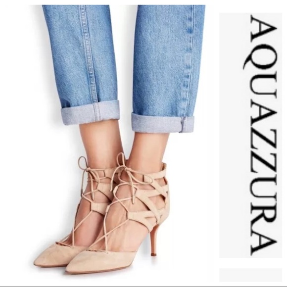 Aquazzura Shoes - ‼️SOLD‼️Brand New! Aquazzura Nude Suede Heels